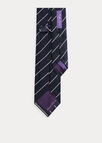 Men's Ralph Lauren Striped Silk Satin Ties | 891026BRW